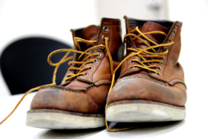 Old work boots and bootstrapping