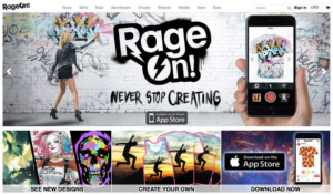 RageOn website screenshot