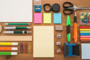 Tidy office supplies